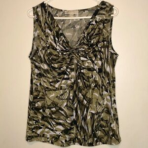 Michael kors camo top women’s large